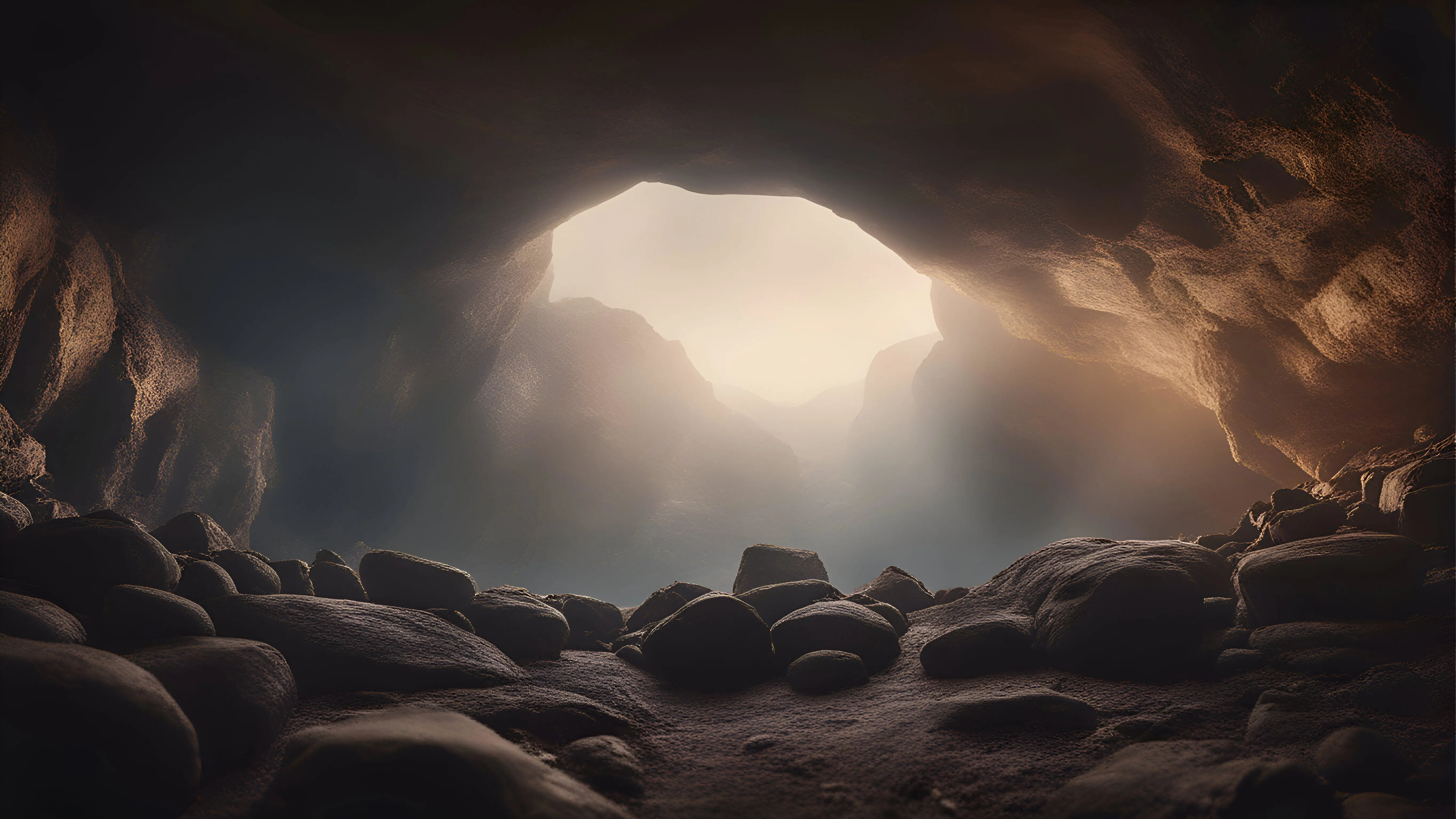 Underground cave background image